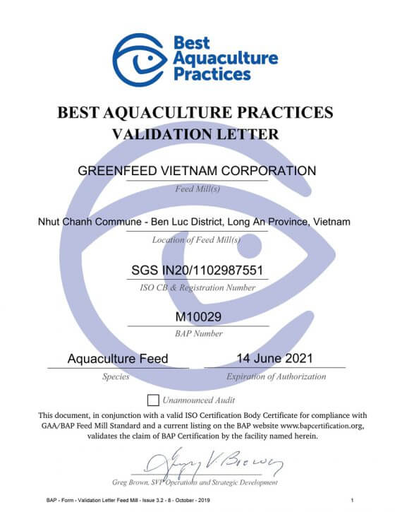 Best Aquaculture Practices